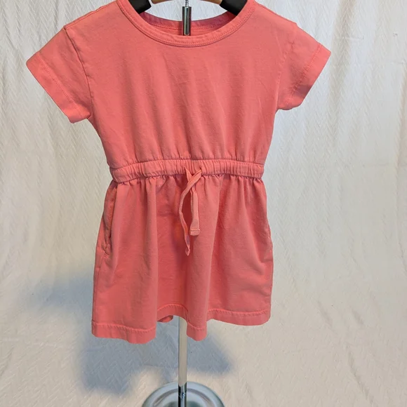 Primary Coral Kids Casual Dress - Picture 1 of 2
